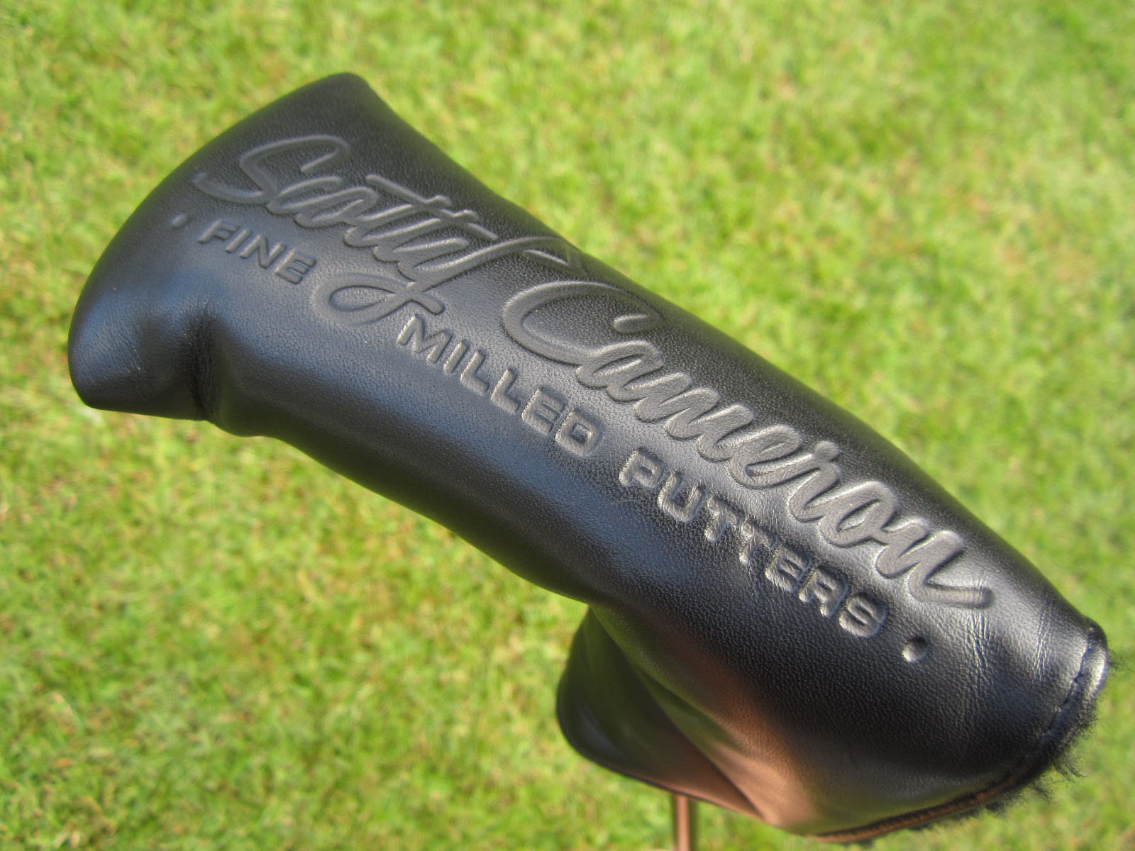 Scotty Cameron Black Genuine Leather "Fine Milled Putters" Custom Shop