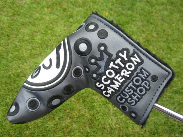 scotty cameron custom shop grey industrial jackpot johnny blade putter golf headcover