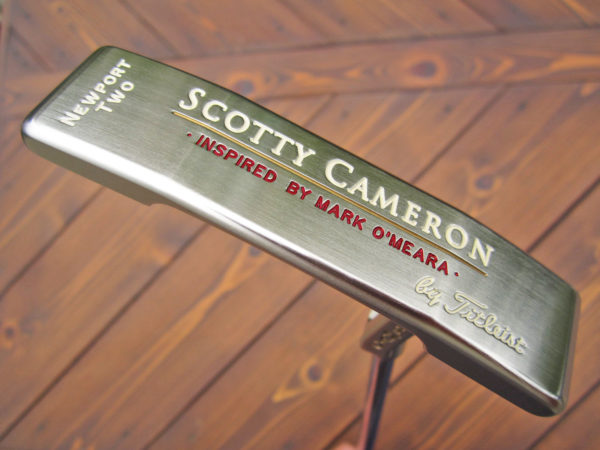 scotty cameron limited edition inspired by mark omeara pro platinum newport 2 grip in plastic brand new