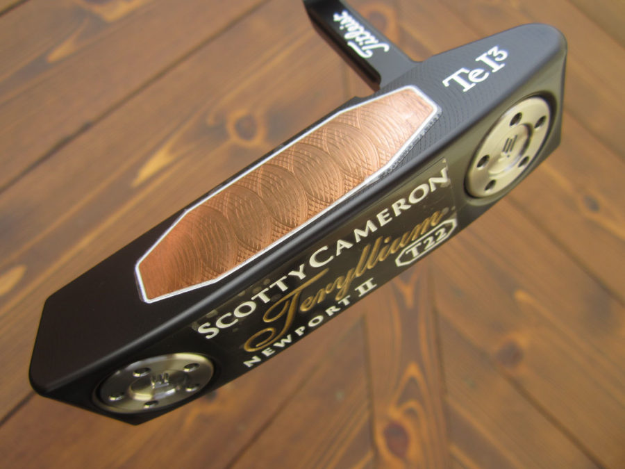 scotty cameron limited edition t22 newport 2 terylium putter golf club