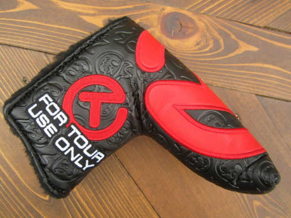 scotty cameron tour only black and red hot head harry industrial circle t headcover