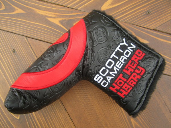scotty cameron tour only black and red hot head harry industrial circle t headcover