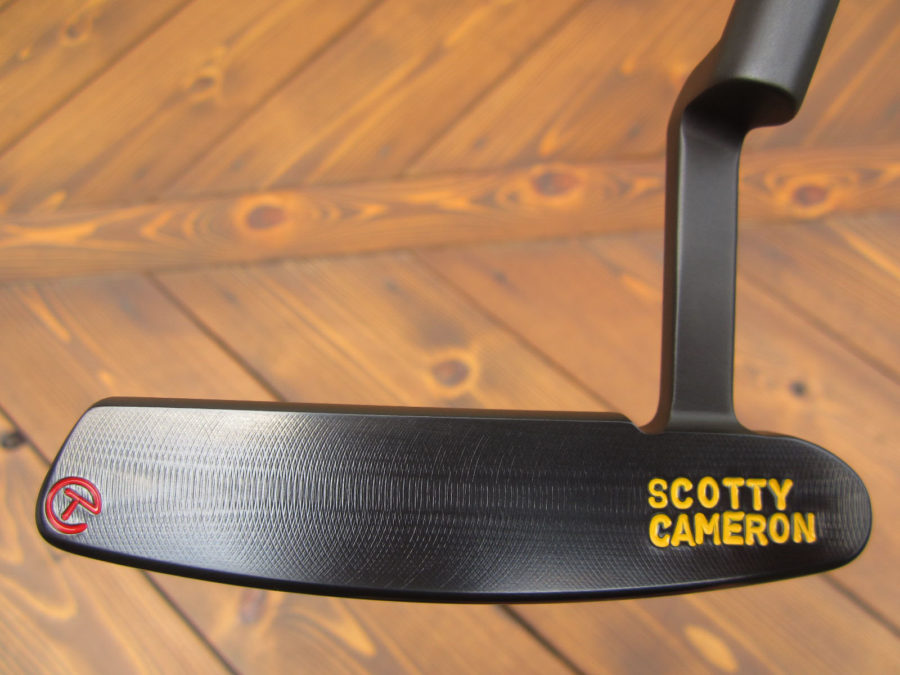 scotty cameron tour only 3x black carbon newport hand stamped circle t 350g naked putter golf club
