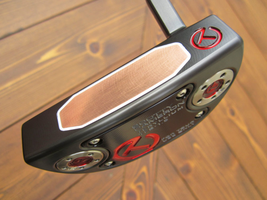 scotty cameron tour only black t22 fastback 1.5 terylium circle t mallet putter top line golf club
