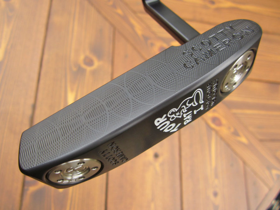 scotty cameron tour only black masterful tour rat circle t with black shaft putter golf club