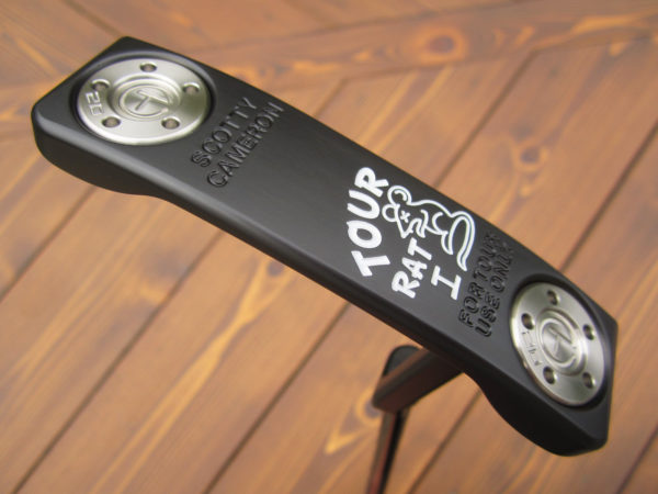scotty cameron tour only black masterful tour rat circle t with black shaft putter golf club