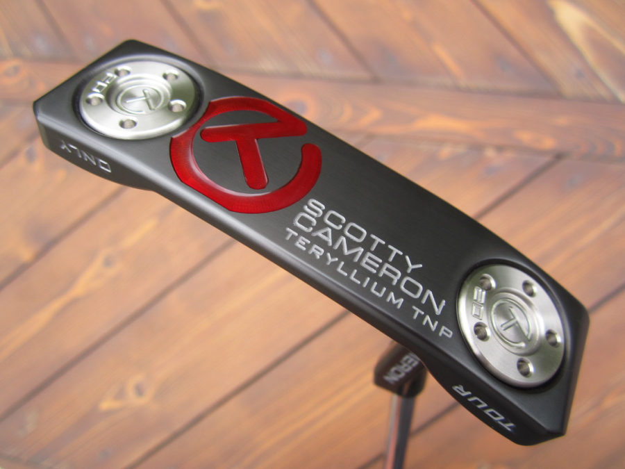 scotty cameron tour putter newport t22 terylium circle t black with sight dot like tiger woods 1997 masters