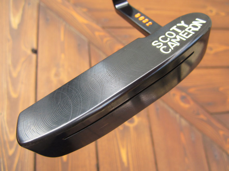 scotty cameron tour putter scotydale 009 beach carbon black oxide circle t 350g with snow and exotic leather grip