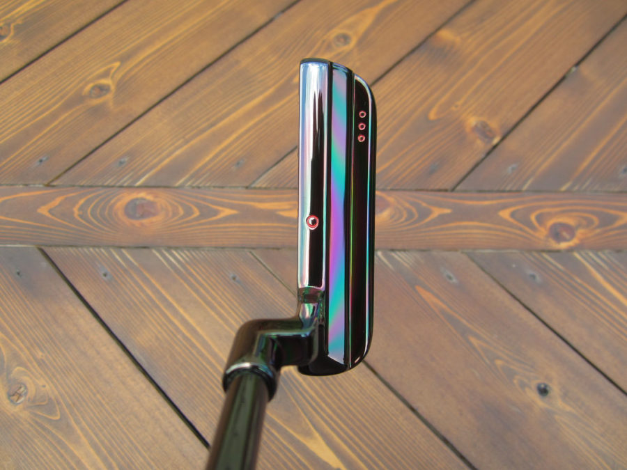 scotty cameron tour putter garage black pearl s. cameron bullet sole circle t with exotic leather grip golf club