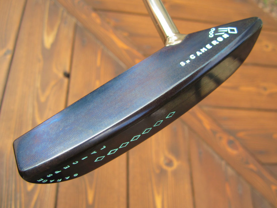 scotty cameron tour putter garage gss welded pencil neck chromatic blue finish circle t tiffany paint and grip