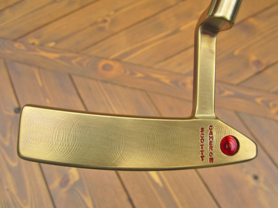 scotty cameron tour only gss chromatic bronze circa 62 3 tiger woods cherry bomb vertical stamping script titleist circle t 350g putter golf club