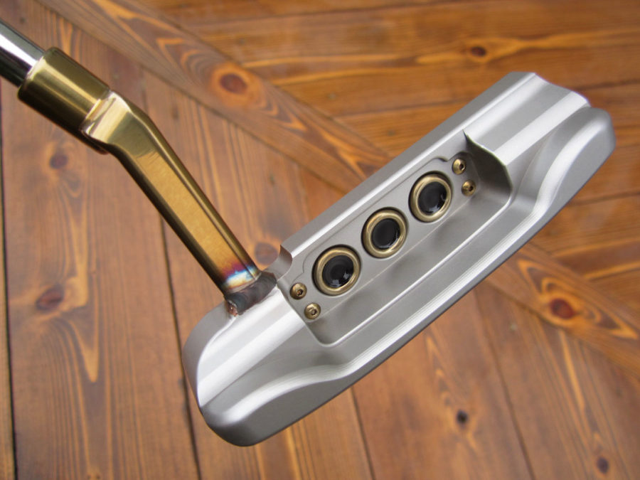 scotty cameron tour only masterful super rat gss two tone chromatic bronze and sss circle t putter golf club