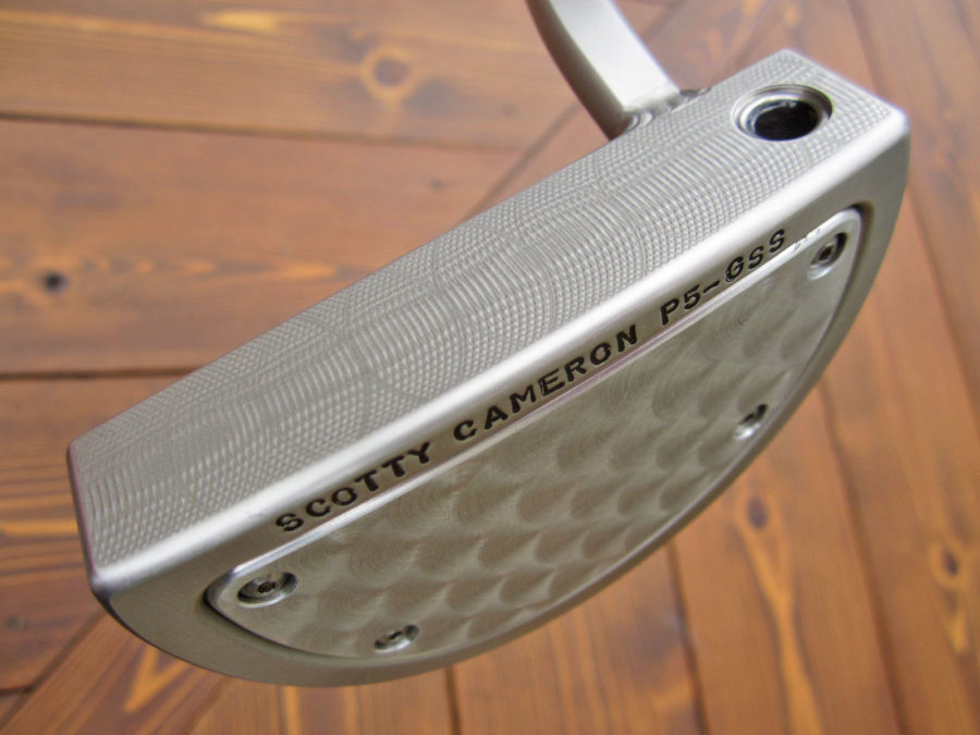 scotty cameron tour only gss p5 prototype circle t mallet with welded 2.5 flow neck and top line putter golf club