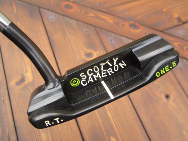 scotty cameron tour putter masterful 009.m 1.5 welded neck circle t with smiley face stamp 350g golf club