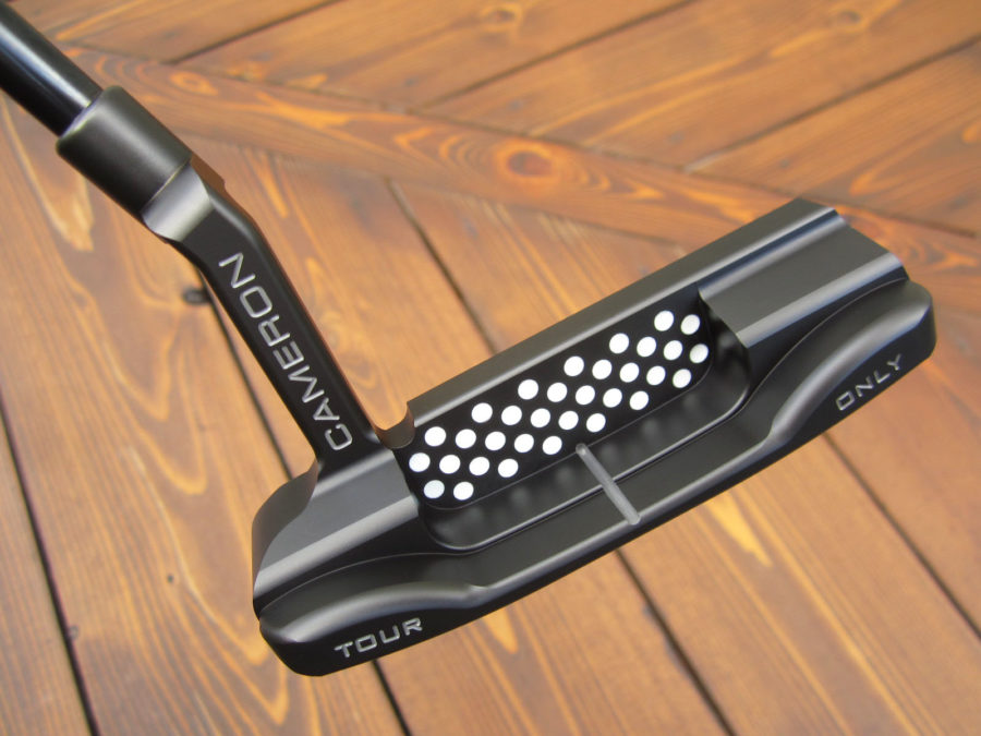 scotty cameron tour only black newport t22 terylium circle t with black shaft putter golf club