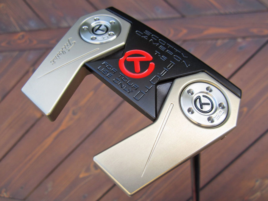 scotty cameron tour putter phantom x T5.5 circle t mallet 360G with top line chromatic bronze and black golf club