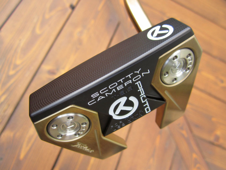 Scotty Cameron tour only phantom x t5.5 black and bronze welded 2.5 neck Justin Thomas model circle t putter golf club