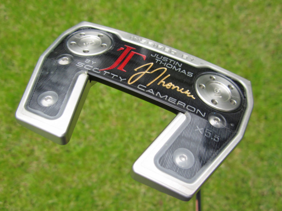 scotty cameron limited edition inspired by justin thomas phantom x 5.5 welded flojet 340g putter golf club