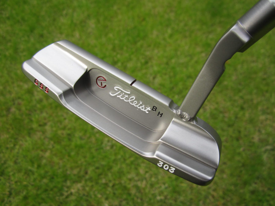 scotty cameron tour only left handed brian harmon gss newport 2 circle t with welded plumbers neck putter golf club