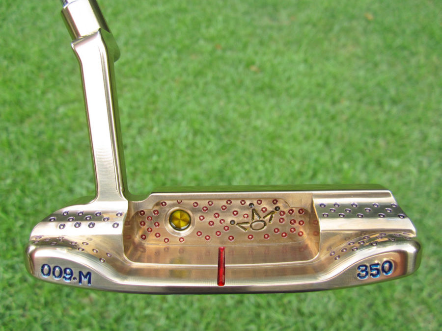 scotty cameron tour only sss masterful 009m fancy back circle t with snow chromatic bronze 350g putter golf club