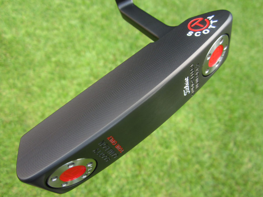 scotty cameron tour only black newport 2 studio select circle t with top line putter golf club
