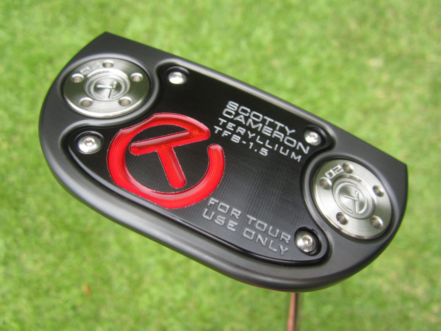 scotty cameron tour only black t22 fastback 1.5 terylium circle t 360g putter with top line golf club
