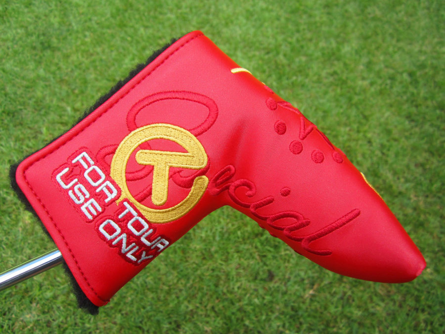 scotty cameron tour only red special select tourtype circle t blade headcover putter golf club