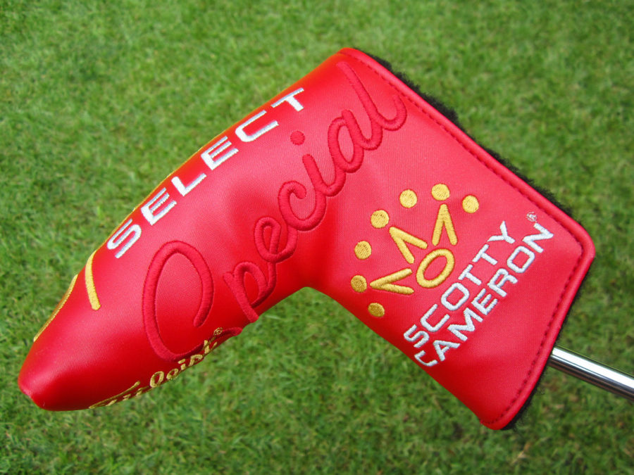 scotty cameron tour only red special select tourtype circle t blade headcover putter golf club