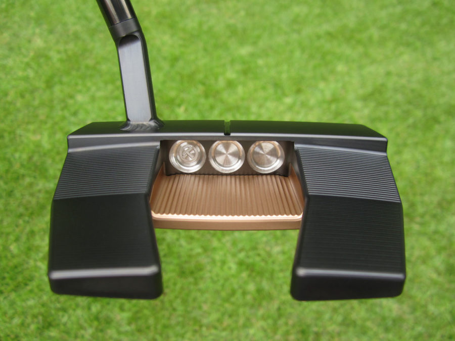 scotty cameron tour only black and bronze phantom x t5.5 circle t 360g with welded flojet neck putter golf club
