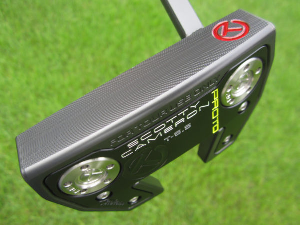 scotty cameron tour only black phantom x t5.5 circle t with welded flojet neck 360g putter golf club