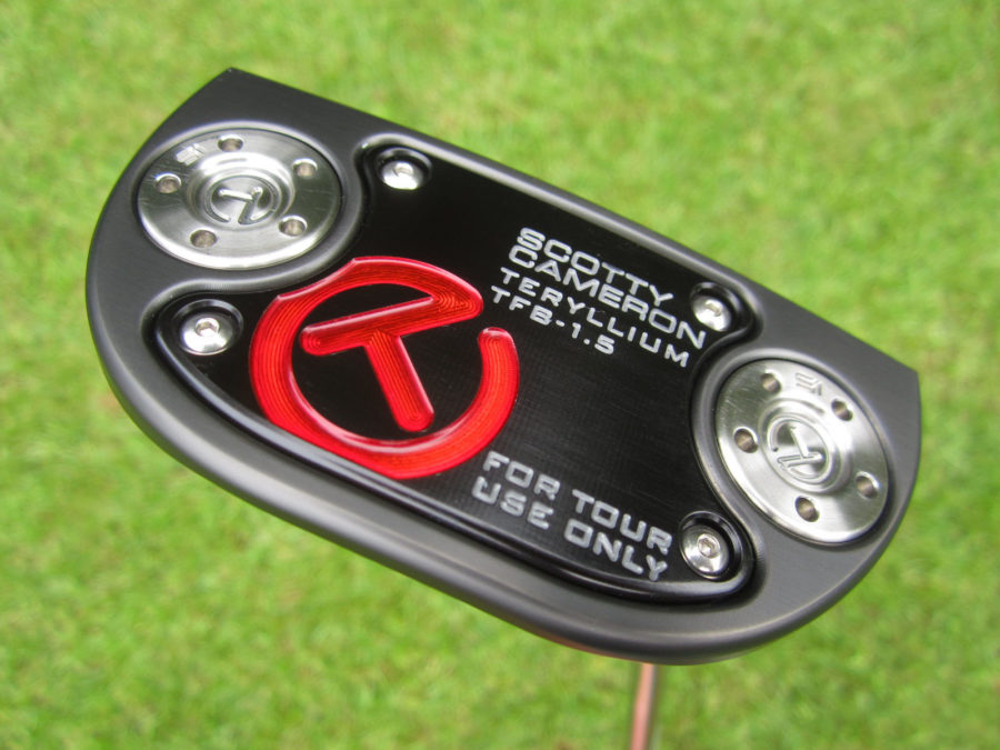 scotty cameron tour only black t22 fastback 1.5 tfb terylium circle t mallet 350g putter golf club