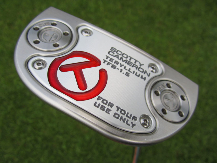 scotty cameron tour only silver sss t22 fastback 1.5 terylium circle t mallet with flojet neck putter golf club 360g