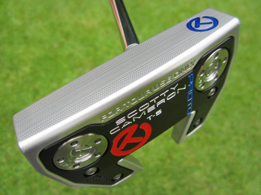 scotty cameron tour only sss phantom x t5 welded centershaft spud neck circle t putter golf club with usa headcover