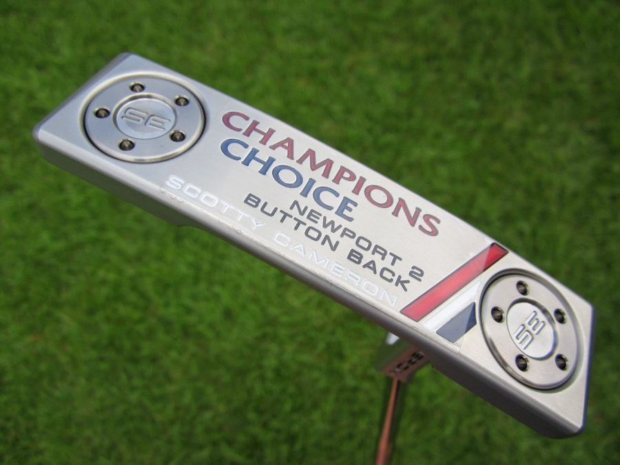 scotty cameron limited edition 2021 champions choice newport 2 button back terylium insert putter