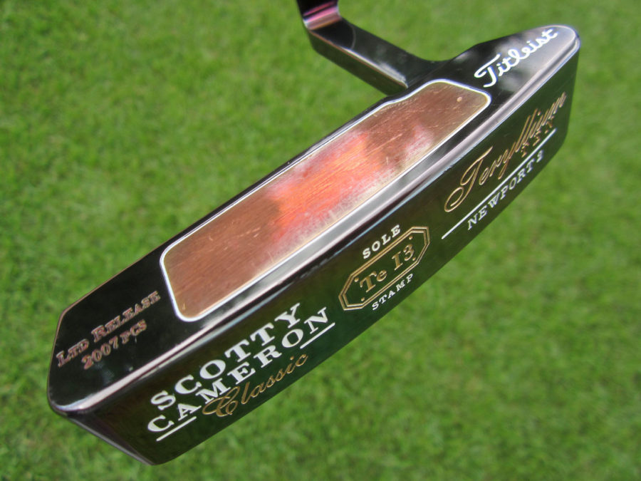 scotty cameron limited edition newport 2 black pearl terylium ten brooks koepka putter golf club
