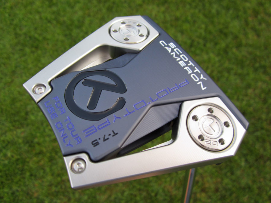 scotty cameron tour only 2021 phantom x t7.5 space grey circle t 360g with welded sss plumbers neck putter golf club