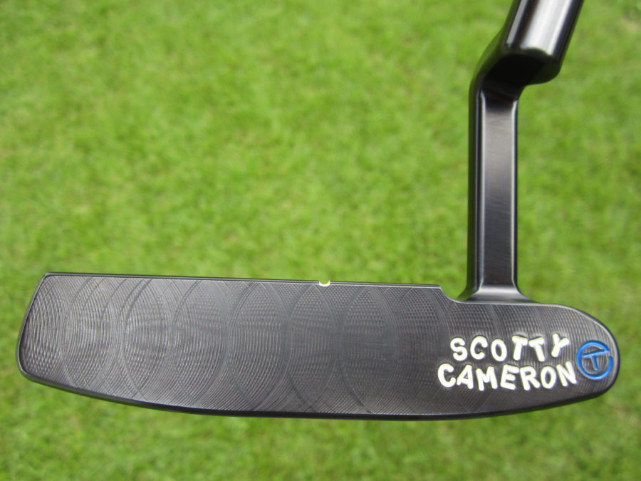 scotty cameron tour only brushed black carbon masterful 009m with jordan spieth style top line and 3x titleist stamps putter golf club