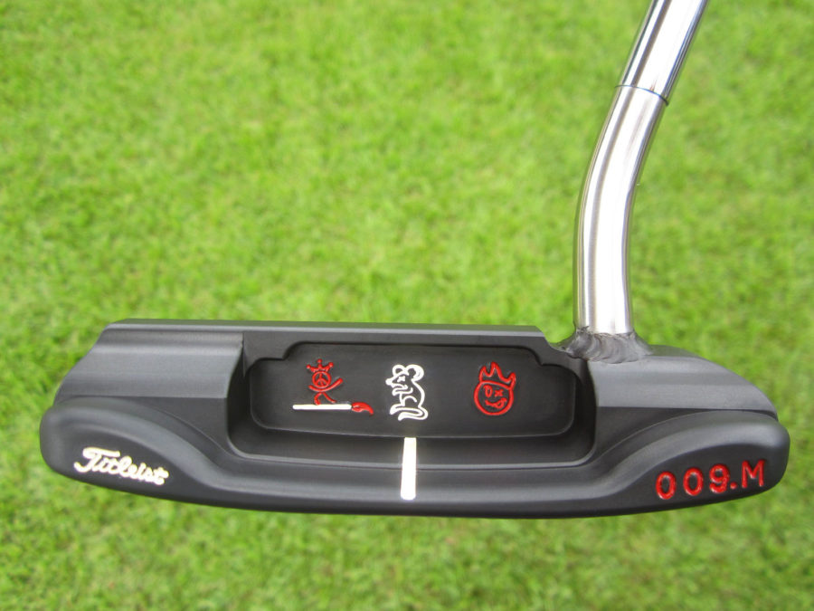 scotty cameron tour only left hand lh carbon masterful 009m circle t 350g with polished sss welded 1.5 round neck putter golf club
