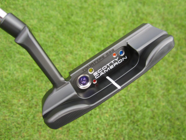 scotty cameron tour only 2021 sss black masterful tourtype special select circle t 360g with multi color paint and usa circle t headcover putter golf club