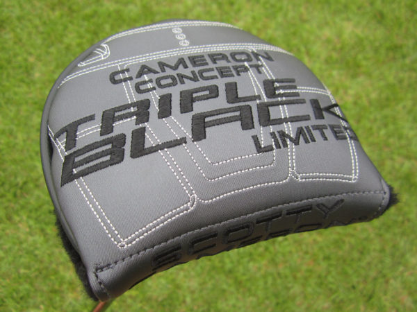 scotty cameron limited edition 2021 triple black limited phantom x 9.5 putter with black shaft