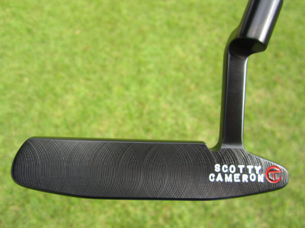 scotty cameron tour only carbon steel brushed black newport 2 tri sole handstamped circle t 330g putter golf club