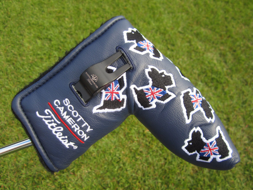 Scotty Cameron Scotty Dog Sticker Lime/Navy – Autocollant Mylar Ultra Résistant Pour Shaft De Golf