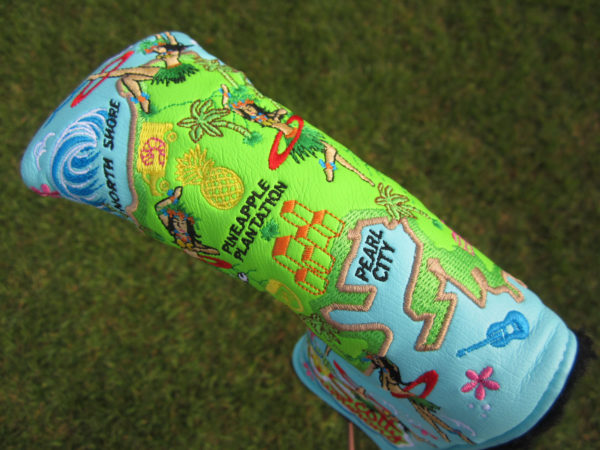 scotty cameron limited edition headcover 2016 sony open in hawaii light blue hula girl headcover