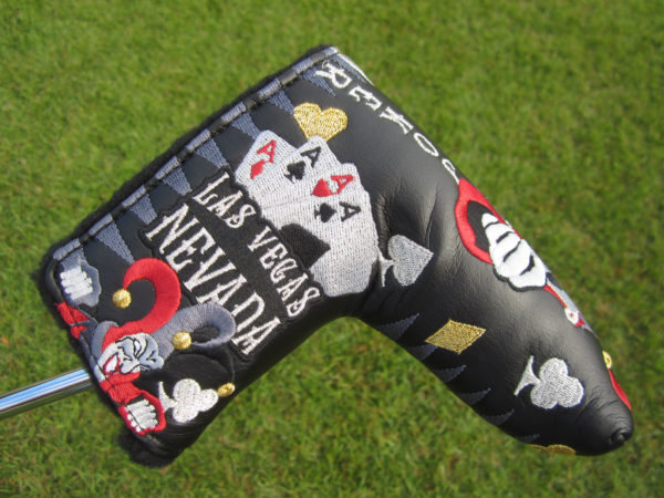 scotty cameron limited edition headcover 2018 las vegas black jokers wild