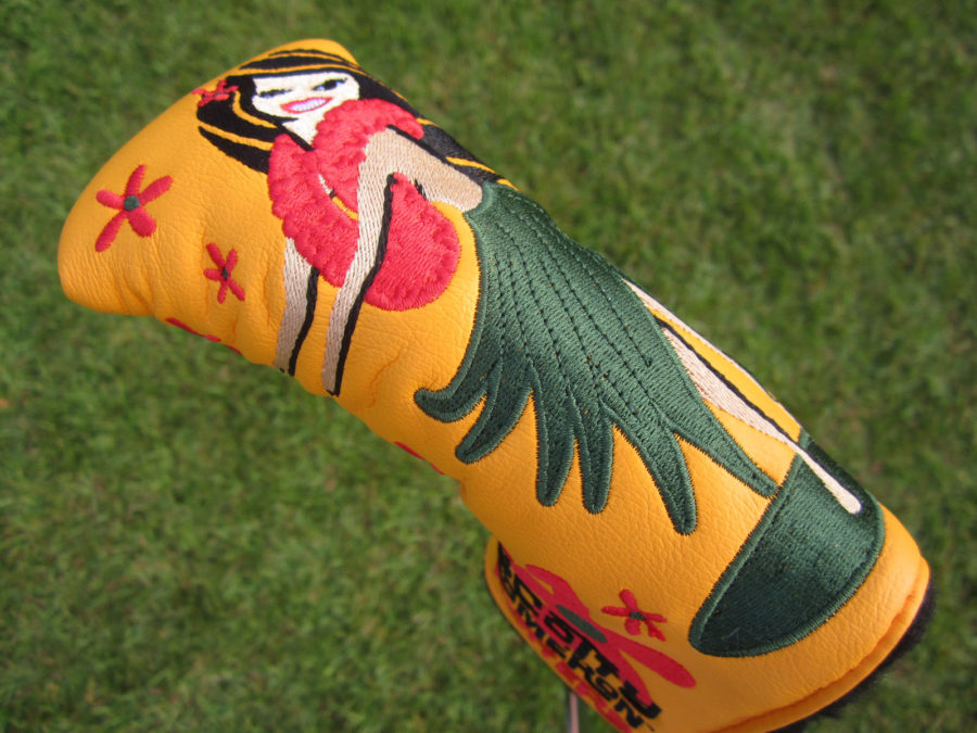 scotty cameron limited edition headcover 2020 sony open in hawaii orange hula girl headcover