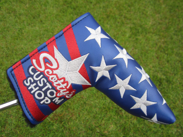 scotty cameron limited edition headcover custom shop usa stars and stripes blade