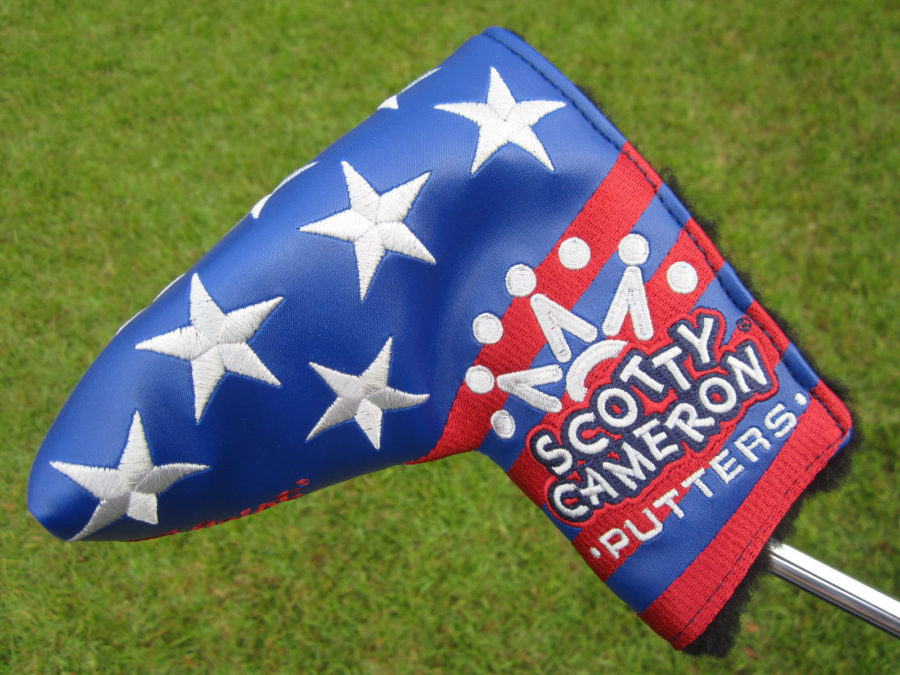 scotty cameron limited edition headcover custom shop usa stars and stripes mid mallet