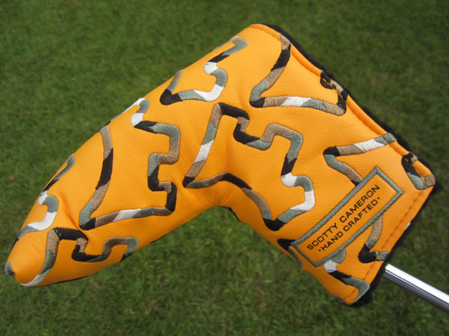 scotty cameron limited edition headcover yellow camo scotty dogs