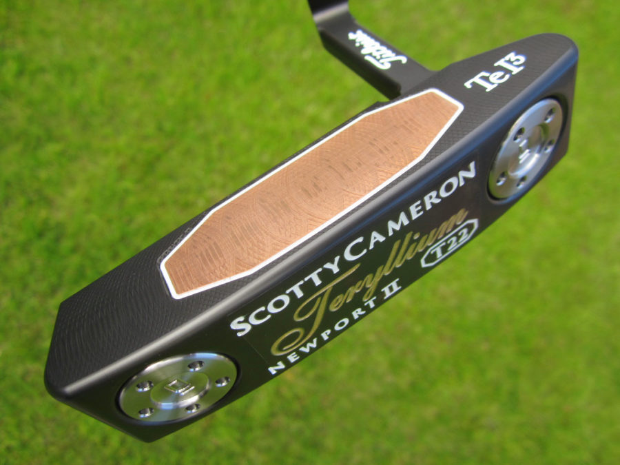 scotty cameron limited edition t22 newport 2 terylium putter golf club