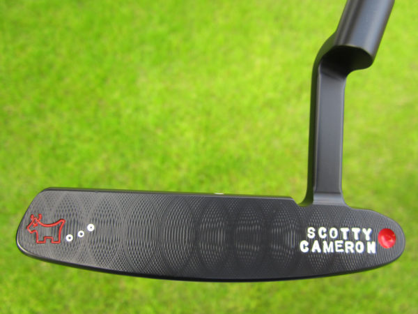 scotty cameron tour only black gss newport circle t handstamped putter with bulldog stamp script titleist and tour dots golf club